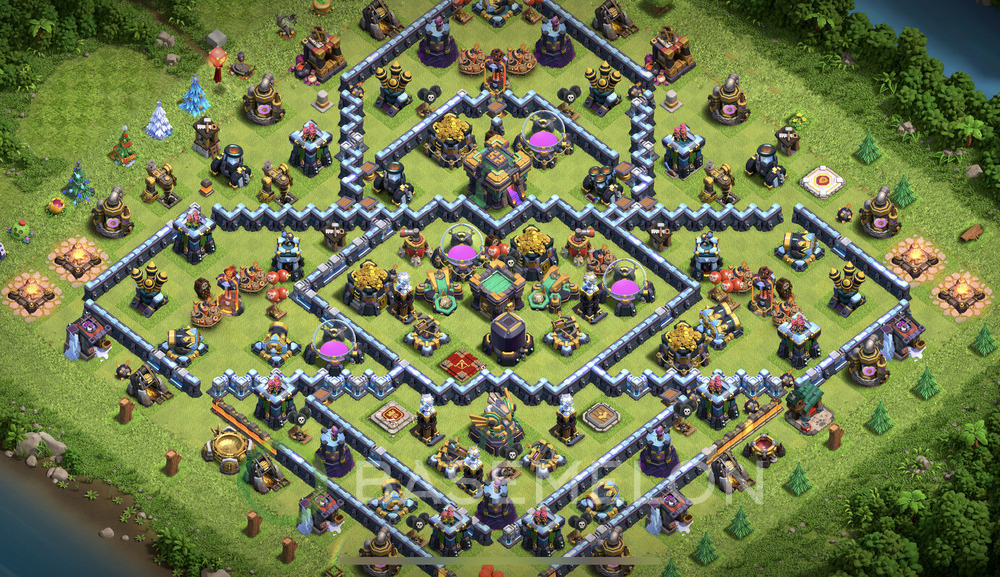 Town Hall Level 14 Farm Base Design 2024, Hybrid, Anti Air, Layout #795