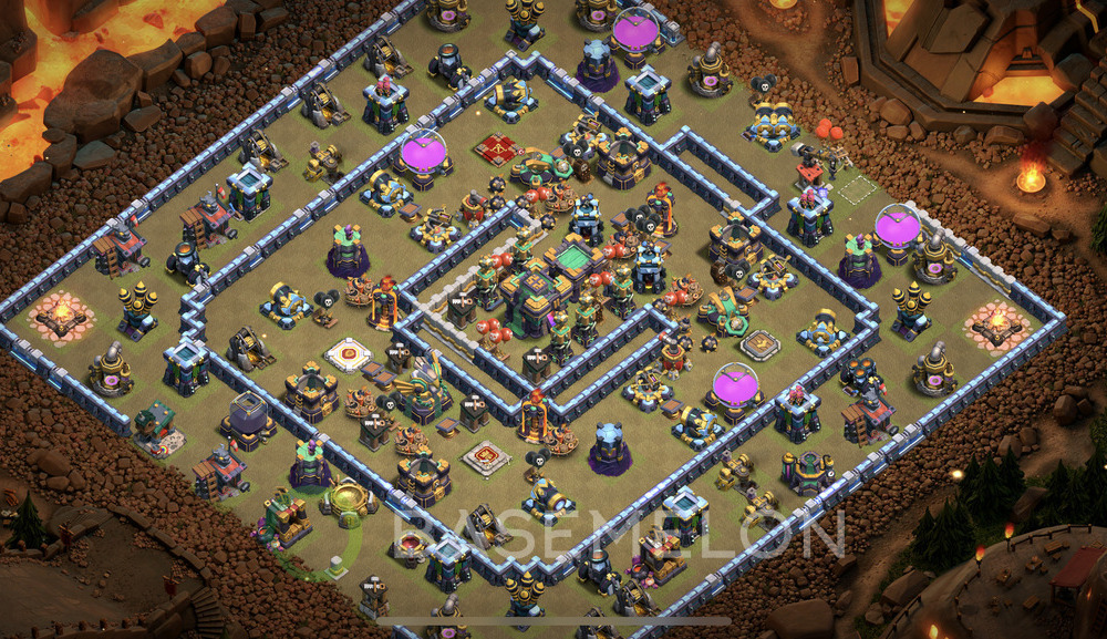 Town Hall Level 14 War Base Design 2024, Anti 2 Stars, Anti Everything, Layout #814