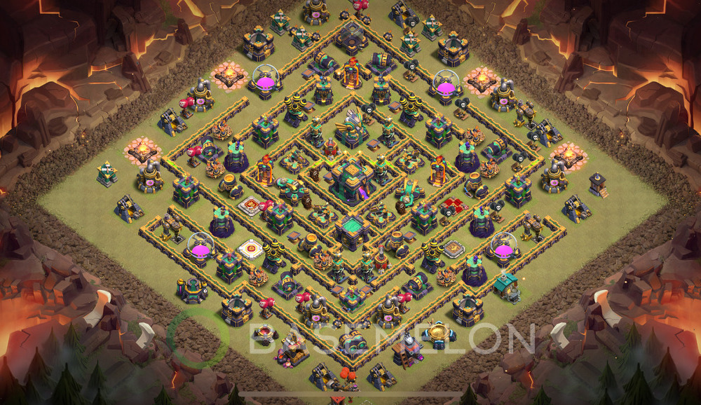 Town Hall Level 14 War Base Design 2024, Anti 2 Stars, Legend League, Layout #832