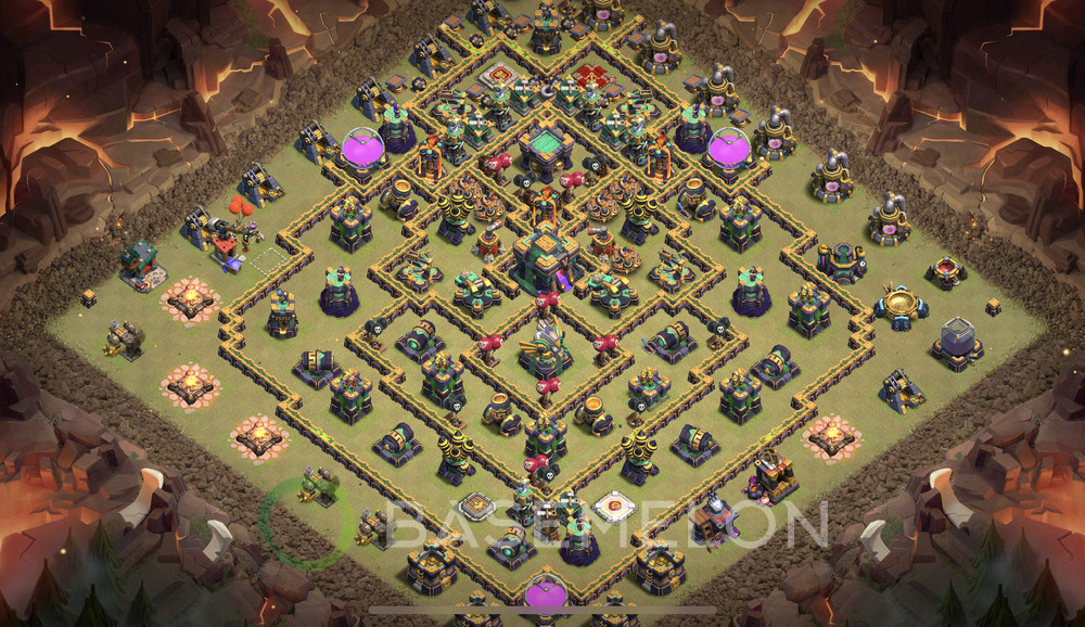 Town Hall Level 14 War Base Design 2024, Anti 2 Stars, Legend League, Layout #845