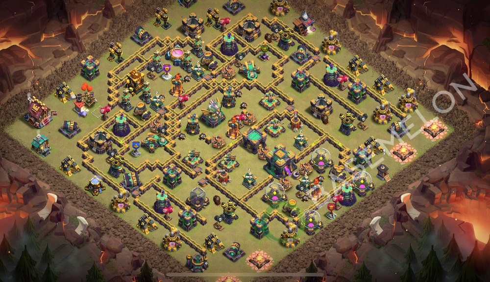 Town Hall Level 14 War Base Design 2025, Anti 3 Stars, Anti Everything, Layout #847