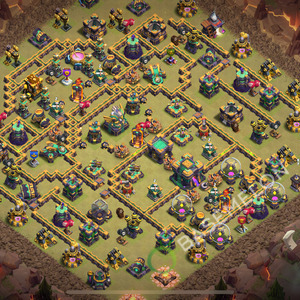 Town Hall Level 14 War Base Design 2025, Anti 3 Stars, Anti Everything, Layout #847