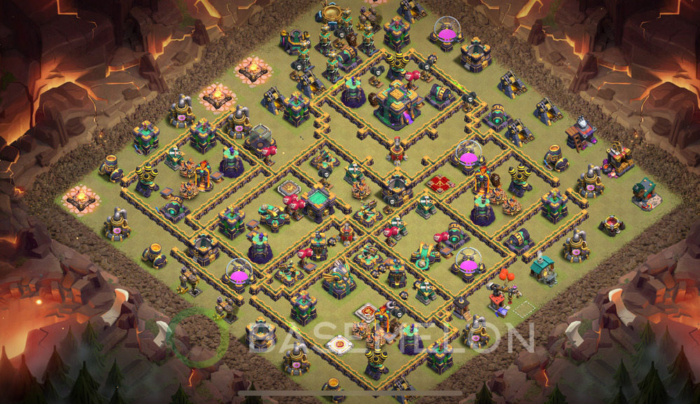 Town Hall Level 14 War Base Design 2025, Anti 2 Stars, Anti Everything, Layout #889