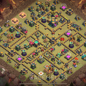 Town Hall Level 14 War Base Design 2025, Anti 2 Stars, Anti Everything, Layout #889