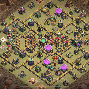 Town Hall Level 14 War Base Design 2025, Anti 3 Stars, Anti Everything, Layout #958