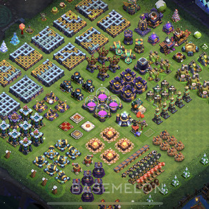 Town Hall Level 15 Progress Base Design, Layout #1