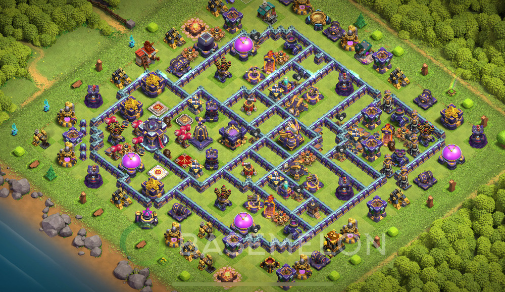 Town Hall Level 15 Trophy/Defense Base Design 2024, Anti 3 Stars, Anti Everything, Layout #1071