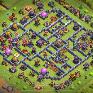 Town Hall Level 15 Trophy/Defense Base Design 2025, Anti 3 Stars, Anti Everything, Layout #1071