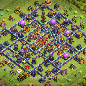 Town Hall Level 15 Trophy/Defense Base Design 2025, Legend League, Layout #1109