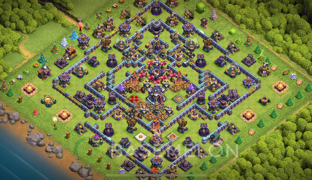 Town Hall Level 15 Trophy/Defense Base Design 2025, Legend League, Layout #1284