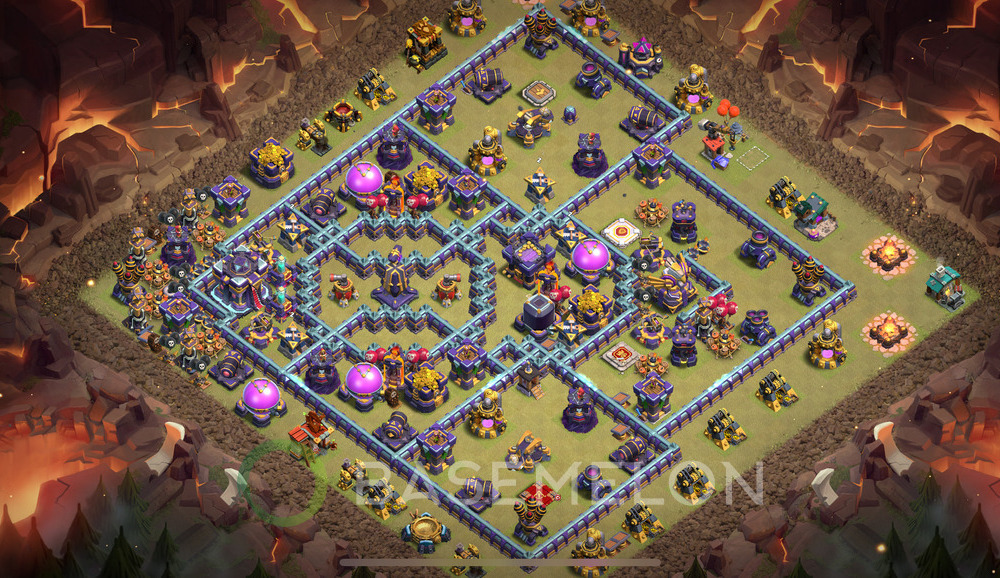 Town Hall Level 15 War Base Design 2024, Anti 2 Stars, Layout #133