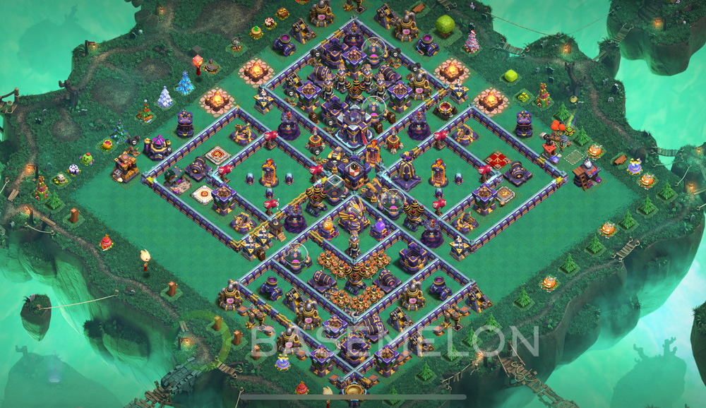 Town Hall Level 15 Trophy/Defense Base Design 2025, Hybrid, Layout #1349