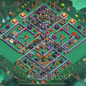 Town Hall Level 15 Trophy/Defense Base Design 2025, Hybrid, Layout #1349
