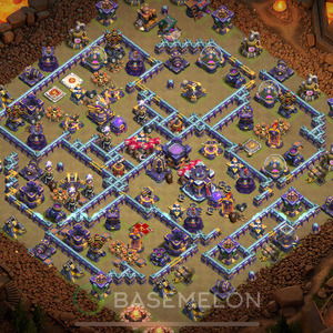 Town Hall Level 15 War Base Design 2025, Anti Everything, Layout #1464