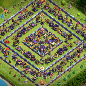 Town Hall Level 15 Trophy/Defense Base Design 2025, Anti 3 Stars, Hybrid, Layout #1473