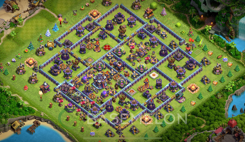 Town Hall Level 15 Trophy/Defense Base Design 2025, Anti Everything, Hybrid, Layout #1494