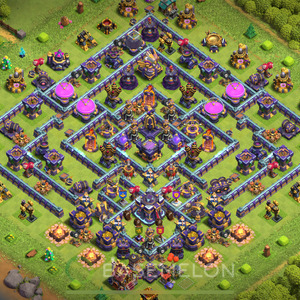 Town Hall Level 15 Trophy/Defense Base Design 2025, Anti 3 Stars, Layout #1569
