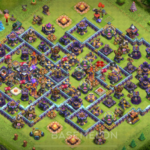 Town Hall Level 15 Trophy/Defense Base Design 2025, Anti Air, Hybrid, Layout #1574