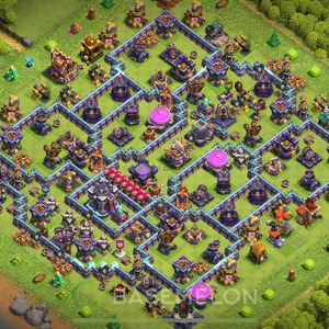 Town Hall Level 15 Trophy/Defense Base Design 2025, Anti 3 Stars, Hybrid, Layout #1698