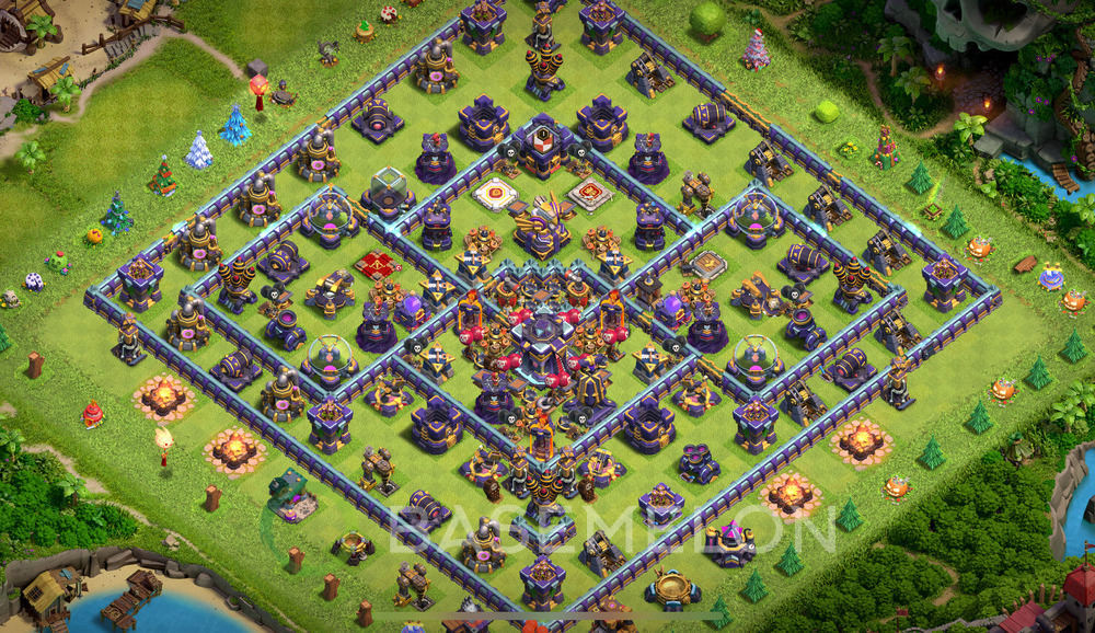 Town Hall Level 15 Trophy/Defense Base Design 2025, Anti Everything, Hybrid, Layout #1795