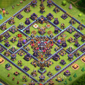 Town Hall Level 15 Trophy/Defense Base Design 2025, Anti Everything, Hybrid, Layout #1795