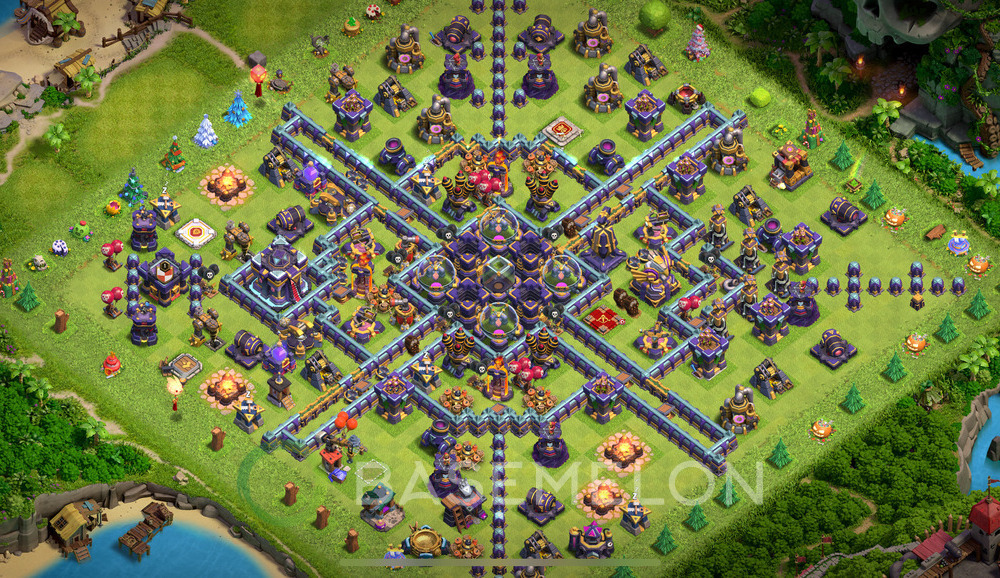 Aldea del Ayuntamiento Nivel 15 para Farming, Anti Todo Diseño 2025, #1819