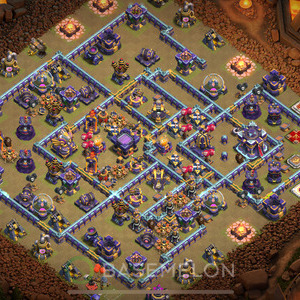 Town Hall Level 15 War Base Design 2025, Anti 3 Stars, Anti Everything, Layout #1851