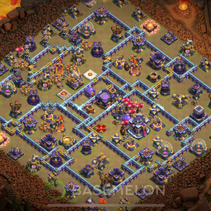 Town Hall Level 15 War Base Design 2025, Anti Everything, Layout #1922