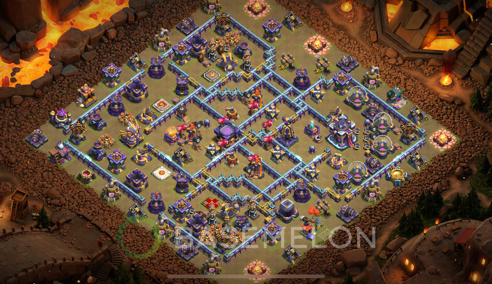 Town Hall Level 15 War Base Design 2025, Anti Everything, Layout #1924