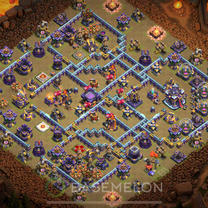 Town Hall Level 15 War Base Design 2025, Anti Everything, Layout #1924
