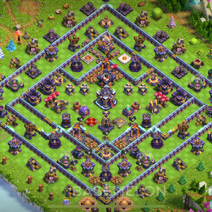 Town Hall Level 15 Trophy/Defense Base Design 2025, Anti 2 Stars, Hybrid, Layout #1940