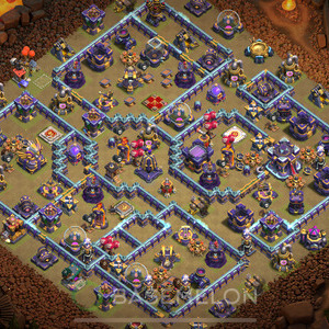 Town Hall Level 15 War Base Design 2025, Hybrid, Layout #1949