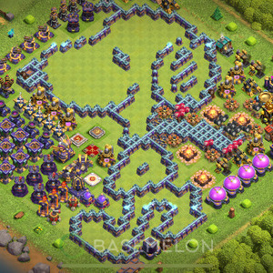 Town Hall Level 15 Progress Base Design 2025, Layout #1976