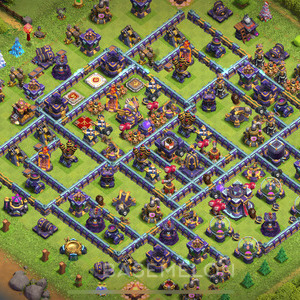 Town Hall Level 15 Trophy/Defense Base Design 2025, Layout #1985