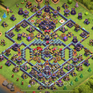 Town Hall Level 15 Farm Base Design 2025, Anti 3 Stars, Hybrid, Layout #2036