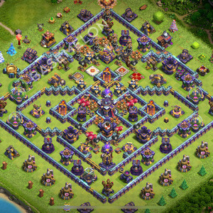 Hôtel de Ville Level 15 Trophées/Défense Base  2025, Anti 2 Étoiles, Hybride, Village #2131