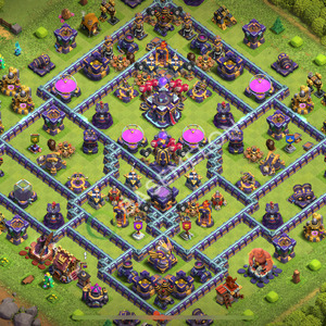 Aldea del Ayuntamiento Nivel 15 para Defensa, Anti 3 Estrellas, Híbrido Diseño 2025, #2194