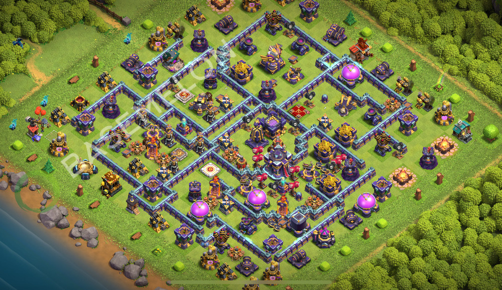 Town Hall Level 15 Trophy/Defense Base Design 2025, Anti 2 Stars, Anti Everything, Layout #2237