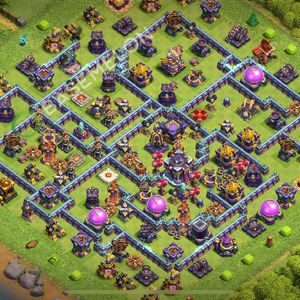 Town Hall Level 15 Trophy/Defense Base Design 2025, Anti 2 Stars, Anti Everything, Layout #2237