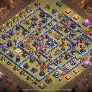 Town Hall Level 15 War Base Design 2025, Anti 2 Stars, Layout #2266