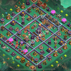 Rathaus Level 15 Verteidigung Base 2025, Hybrid, Layout #2320