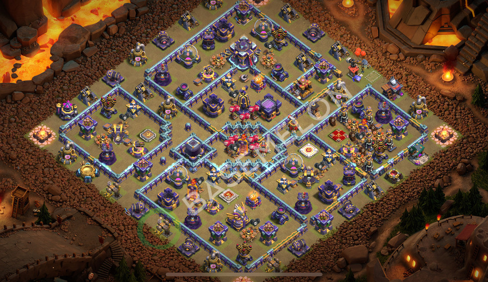 Aldea del Ayuntamiento Nivel 15 para Guerra, Anti Todo, Híbrido Diseño 2025, #2350