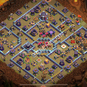 Aldea del Ayuntamiento Nivel 15 para Guerra, Anti Todo, Híbrido Diseño 2025, #2350