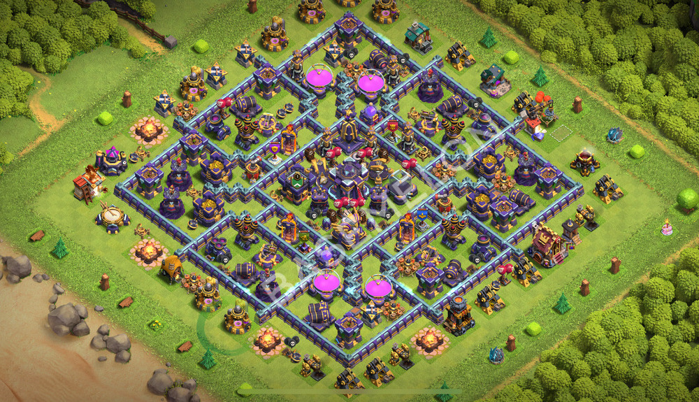 Aldea del Ayuntamiento Nivel 15 para Defensa, Liga Leyenda, Híbrido Diseño 2026, #2398