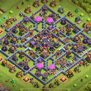 Town Hall Level 15 Trophy/Defense Base Design 2025, Legend League, Hybrid, Layout #2398