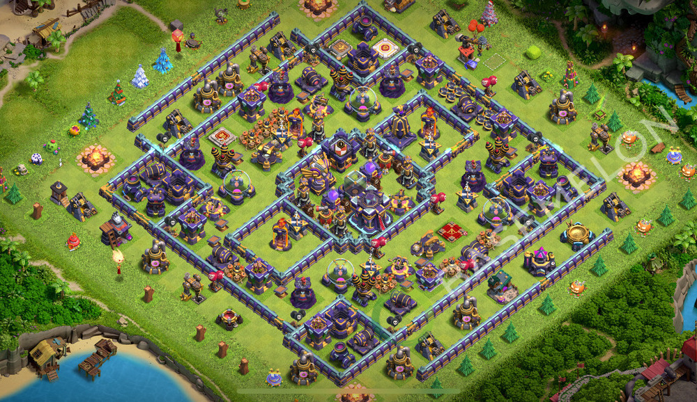 Rathaus Level 15 Farmen Base 2026, Anti 3 Sterne, Hybrid, Layout #2533