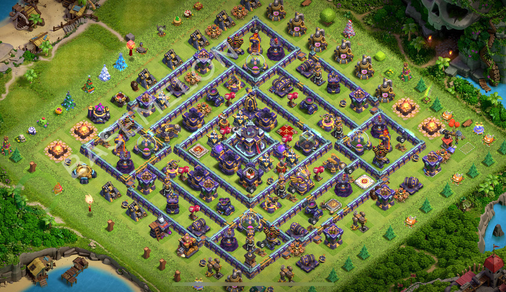 Rathaus Level 15 Farmen Base 2026, Anti 3 Sterne, Hybrid, Layout #2534