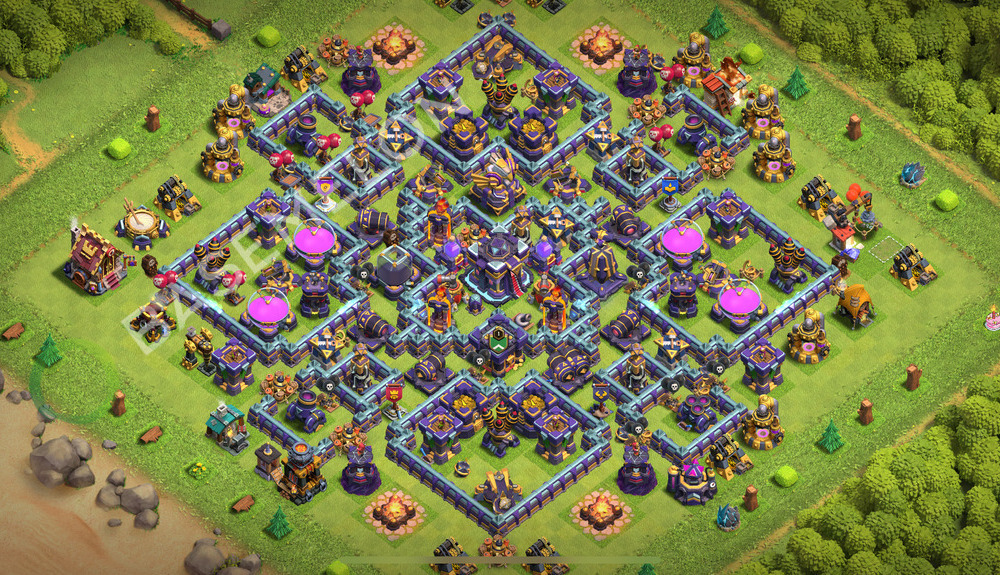Town Hall Level 15 Farm Base Design 2026, Anti 3 Stars, Hybrid, Layout #2545