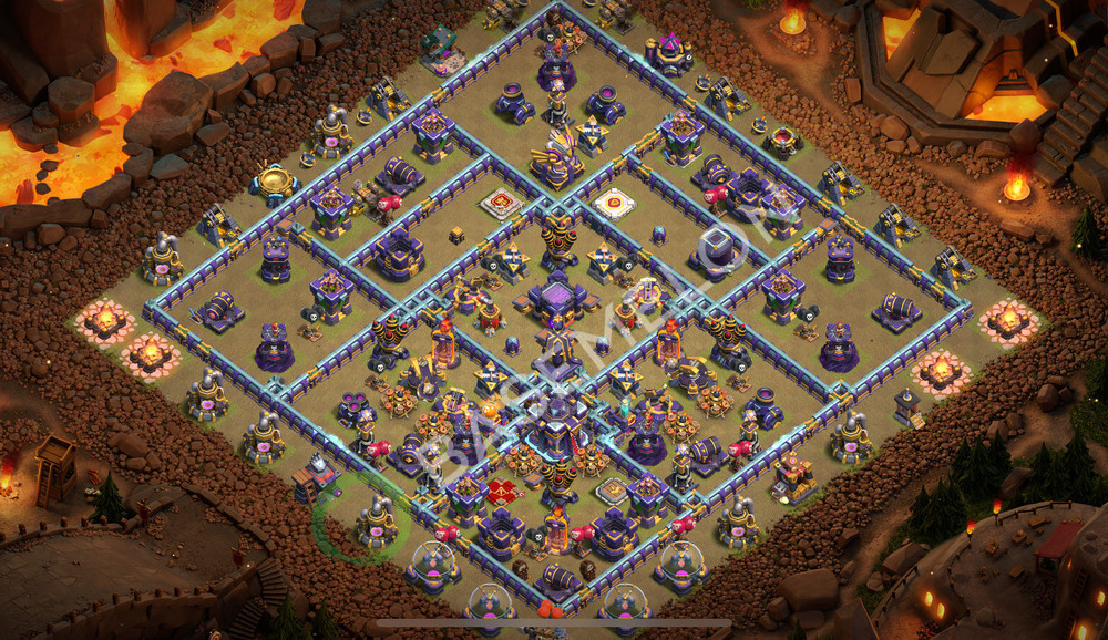 Hôtel de Ville Level 15 Guerre GDC Base  2026, Anti 2 Étoiles, Anti Aérien, Village #2653