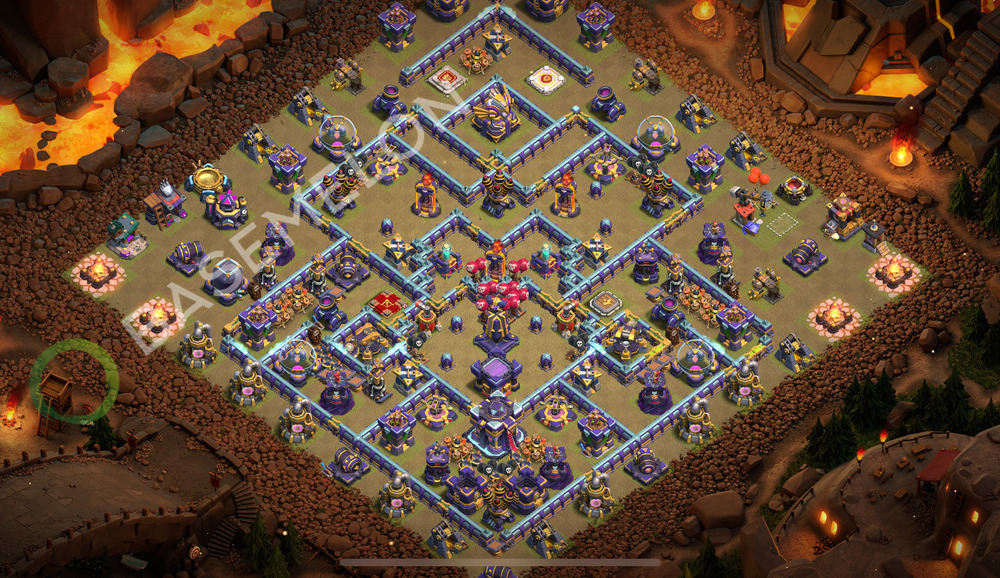 Aldea del Ayuntamiento Nivel 15 para Guerra, Anti Aéreo Diseño 2026, #2705